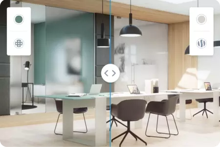 Glass Vision simulateur de vitrages décoratifs et opacifiants