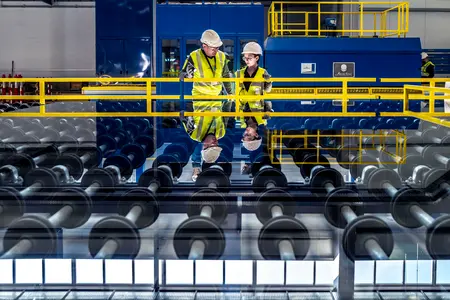 Usine fabrcation de verre plat 