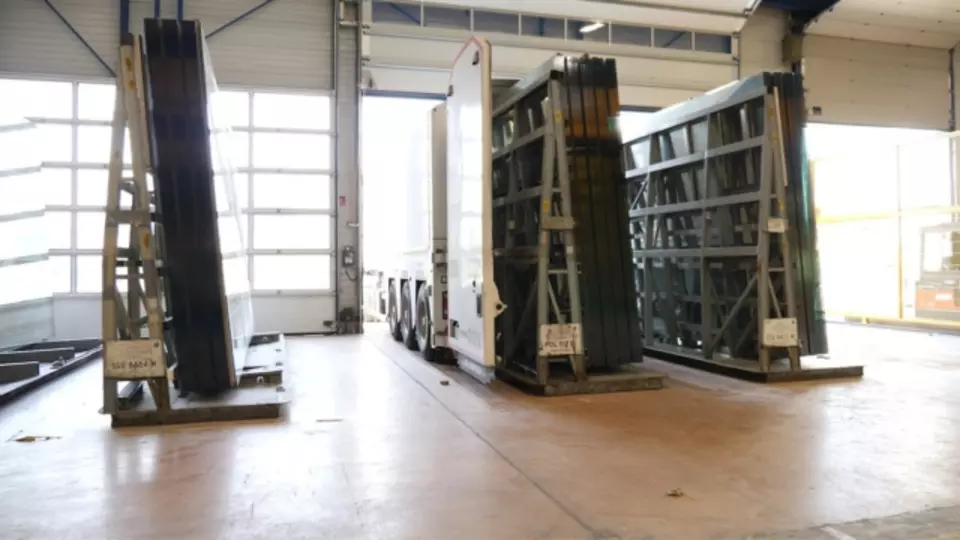 Manutention vitrage Saint-Gobain Vitrage Bâtiment de Coutras  