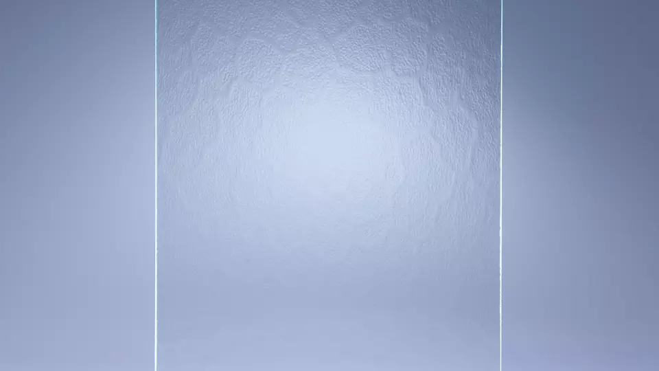 Verre imprimé Martelé
