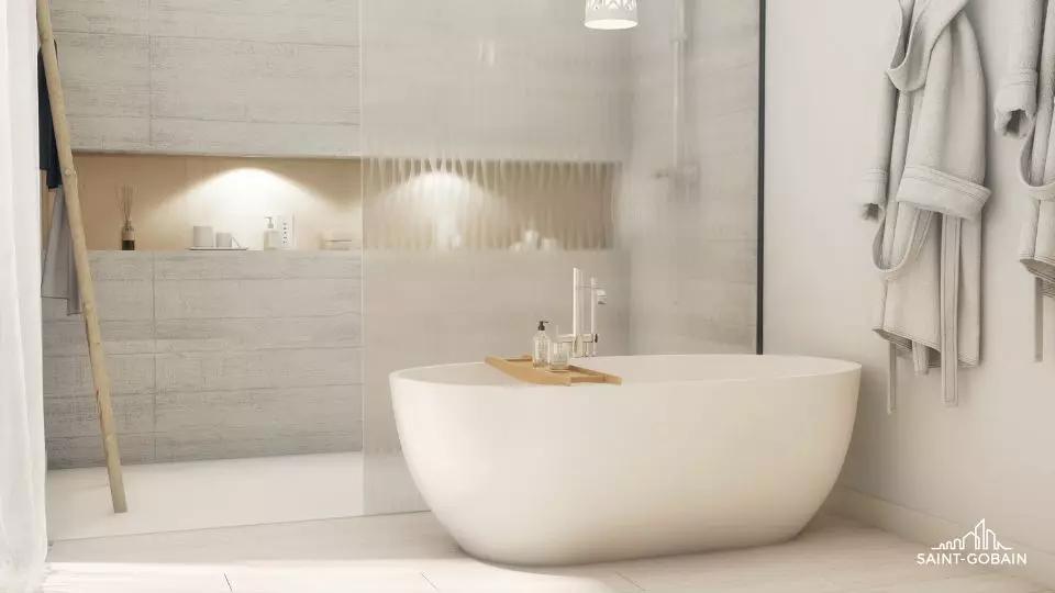 Glass vision simulateur salle de bain vitrage