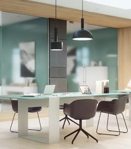 Cloison en verre bureau